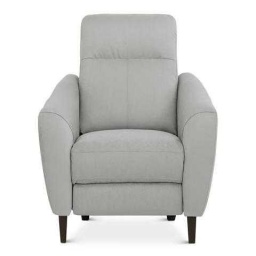 Light Grey Fabric Recliner — Light grey fabric