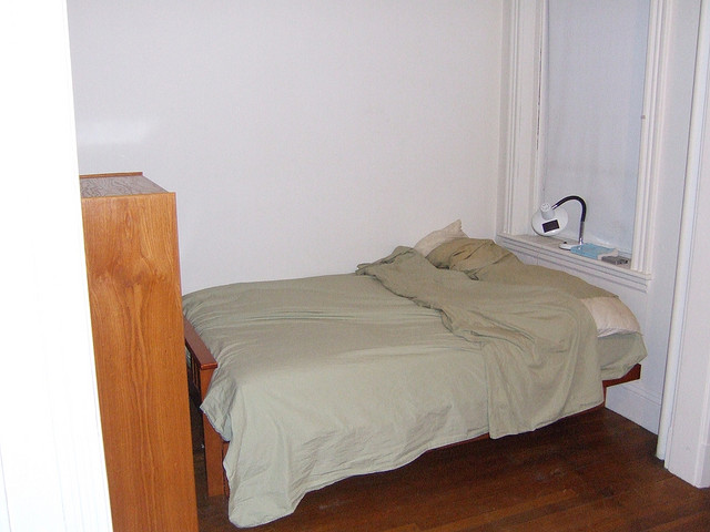 Minimalist White Storage Bed — White